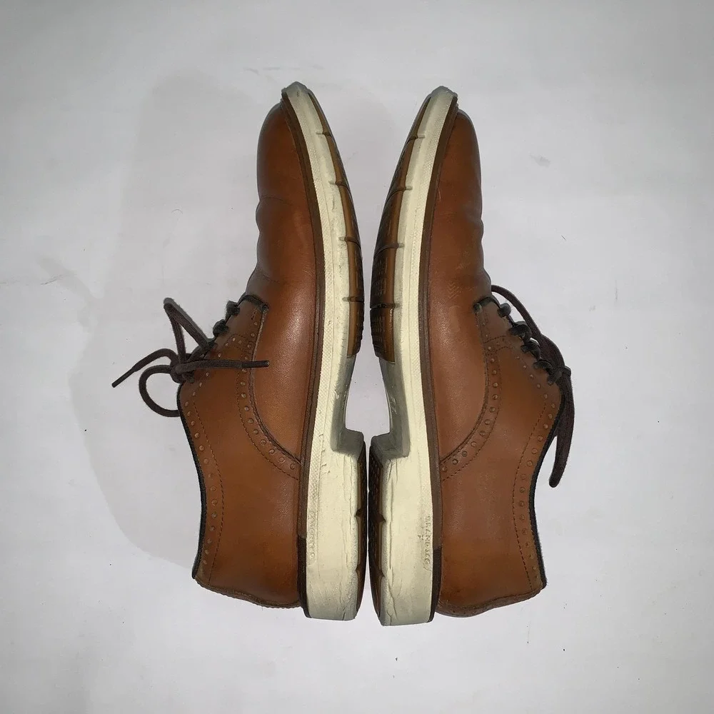 Cole Haan Grand360 Shoes Mens Size 8 Brown Leather Lace Up Oxfords C34125
